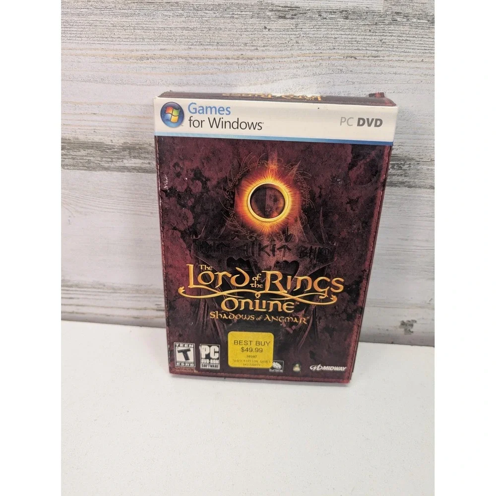 Lord Of The Rings Online Shadows Of Angmar PC DVD Midway‎ NTSC-U/C Manual Disc